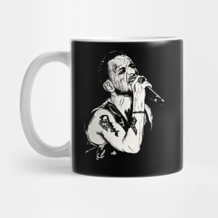 Dave Gahan Portrait Art Mug